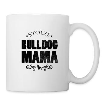 proud bulldogs bulldog bully mum - Mug - white - Right
