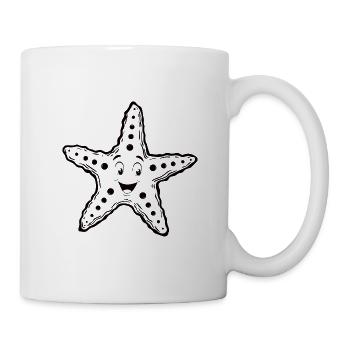 cute starfish animalis - Mug - white - Right