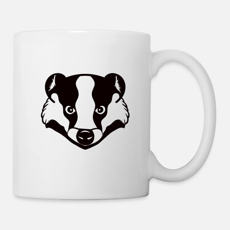 Blaireau effronté Dax animalis - Mug blanc - blanc