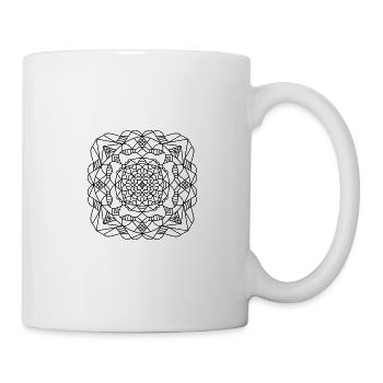 Mandala - Tasse - Weiß - Rechts