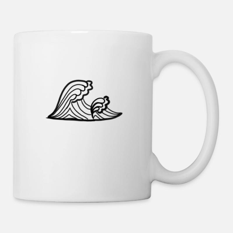 Wave - Mug blanc - blanc