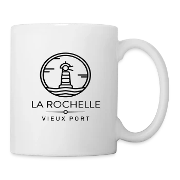 Mug blanc avec motif L'Élégance du Vieux Port de La Rochelle