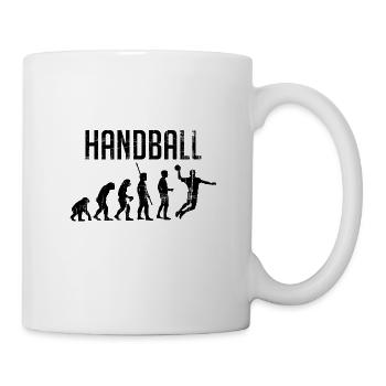Evolution du handball - Mug blanc - blanc - Droite