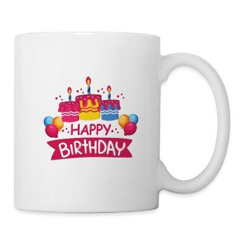 Anniversaire Félicitations - Mug blanc - blanc - Droite
