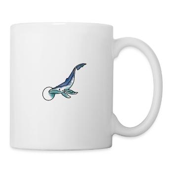 The Whale at the Bottom of the Sea Design Graphic Illustration - Mug - white - Right