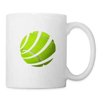Tennisball - Tasse - Weiß - Rechts