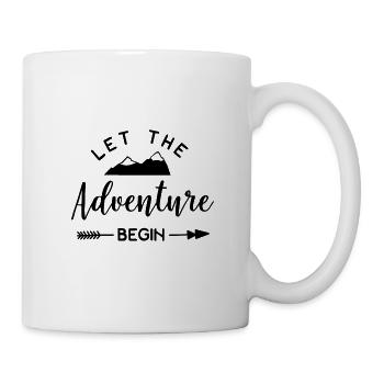 Let The Adventure Time Begin - Tasse - Weiß - Rechts