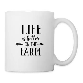 Life Is Better On The Farm - Mug - white - Right