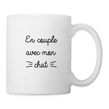In a relationship with my cat - Mug - white - Right