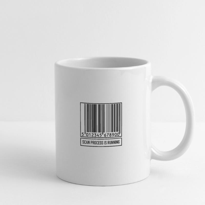 Scan Bar-Code Informatik Technik Geschenk Tasse