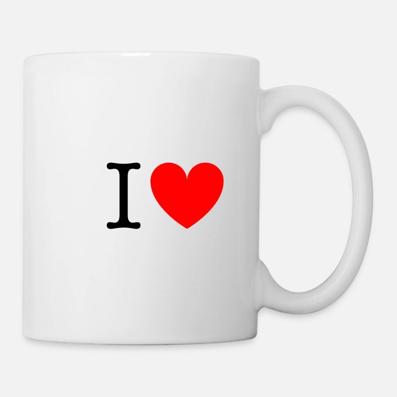 I LOVE - Tasse - Weiß