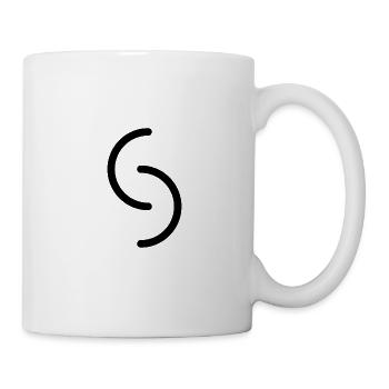 Kreis / Halbkreis / Linien rund - Tasse - Weiß - Rechts