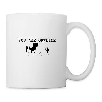 you are offline Funny T-Shirts - Mug - white - Right