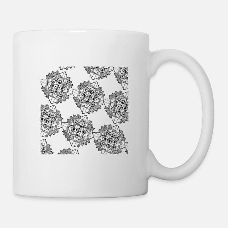 Modèle de mandala - Mug blanc - blanc