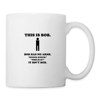 bob Funny t-shirts - Mug - white - Right
