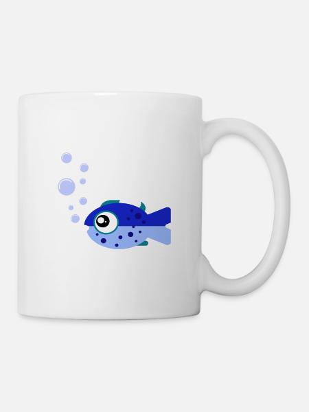 Poisson doux - Mug blanc - blanc