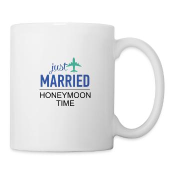 Frisch Verheiratet | Honeymoon - Tasse - Weiß - Rechts