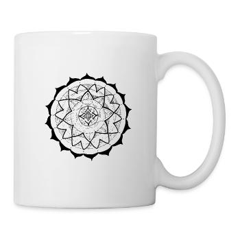 Mandala 16 black - Mug - white - Right