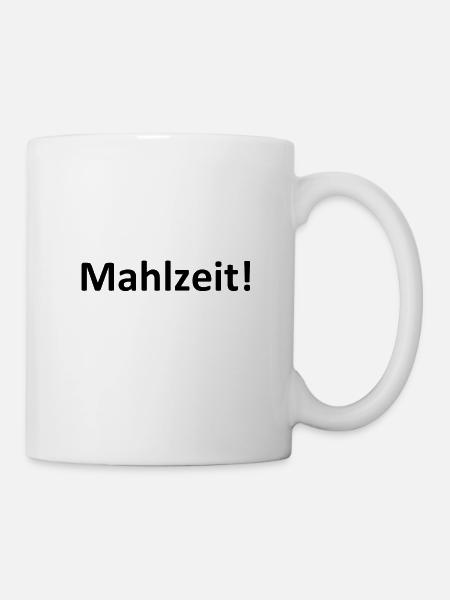 Mahlzeit - Tasse - Weiß