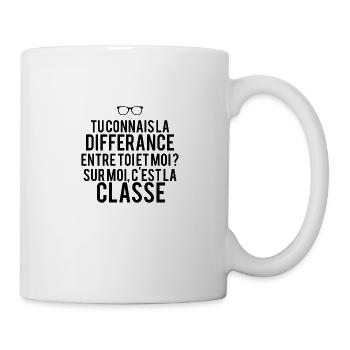 Kennst du die Unterschiede zwischen dir und mir? - Tasse - Weiß - Rechts