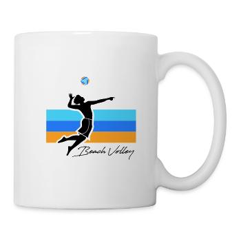 Beach-volleyeur - Mug blanc - blanc - Droite