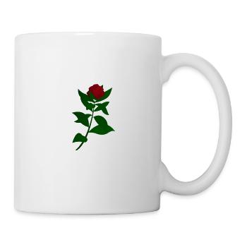 Rose - Tasse - Weiß - Rechts