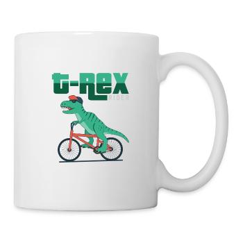 T-Rex Rider - Mug blanc - blanc - Droite