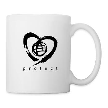 protect earth symbol - Mug - white - Right