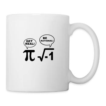 Nerd Geek Pi Cadeau de nerd mathématique irrationnel - Mug blanc - blanc - Droite