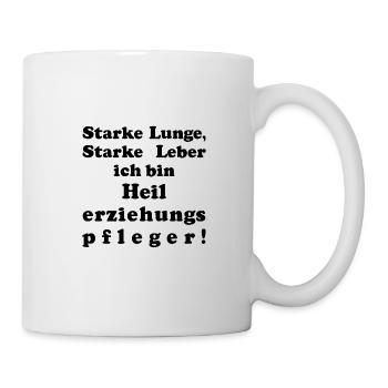 Heilerziehungspfleger Lustiger Spruch Geschenkidee - Tasse - Weiß - Rechts