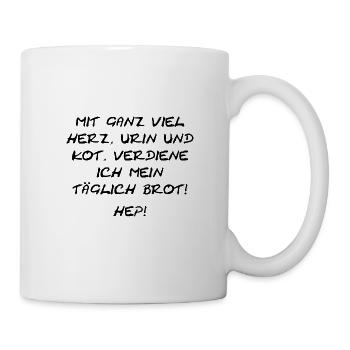Heilerziehungspfleger Lustiger Spruch Geschenkidee - Tasse - Weiß - Rechts