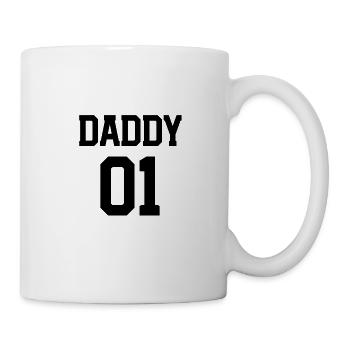 Père fille fils partenaire look daddy 01 T-shirt - Mug blanc - blanc - Droite