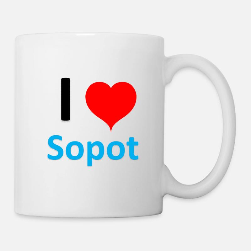 i love sopot - Mug - white