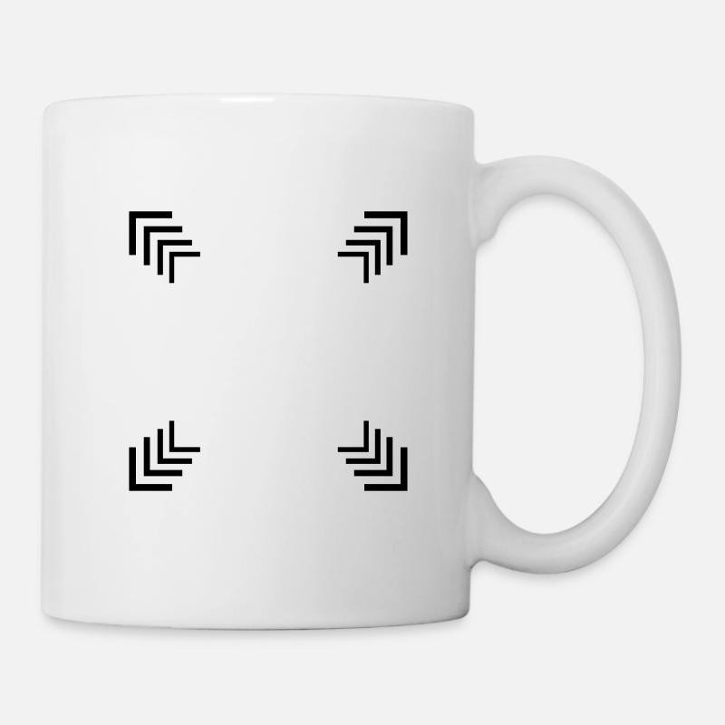 Carré de plusieurs coins - Mug blanc - blanc