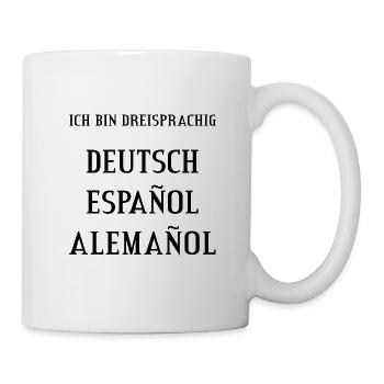 Spaniard german spanish alemanol gift - Mug - white - Right