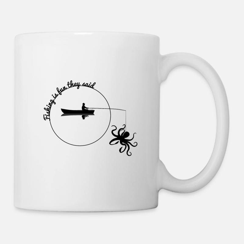 pêche - Mug blanc - blanc