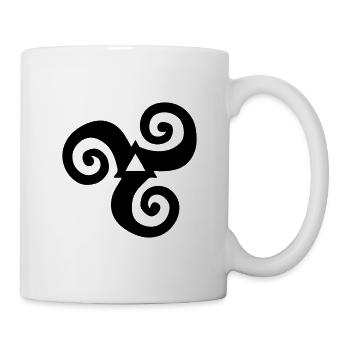 triskel breton symbol brittany 11 5 - Mug - white - Right