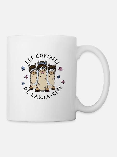 Copines de Lama-riee, EVJF, mariage, Team mariée - Mug blanc - blanc