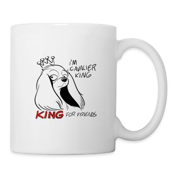 Cavalier King pour les amis - Mug blanc - blanc - Droite