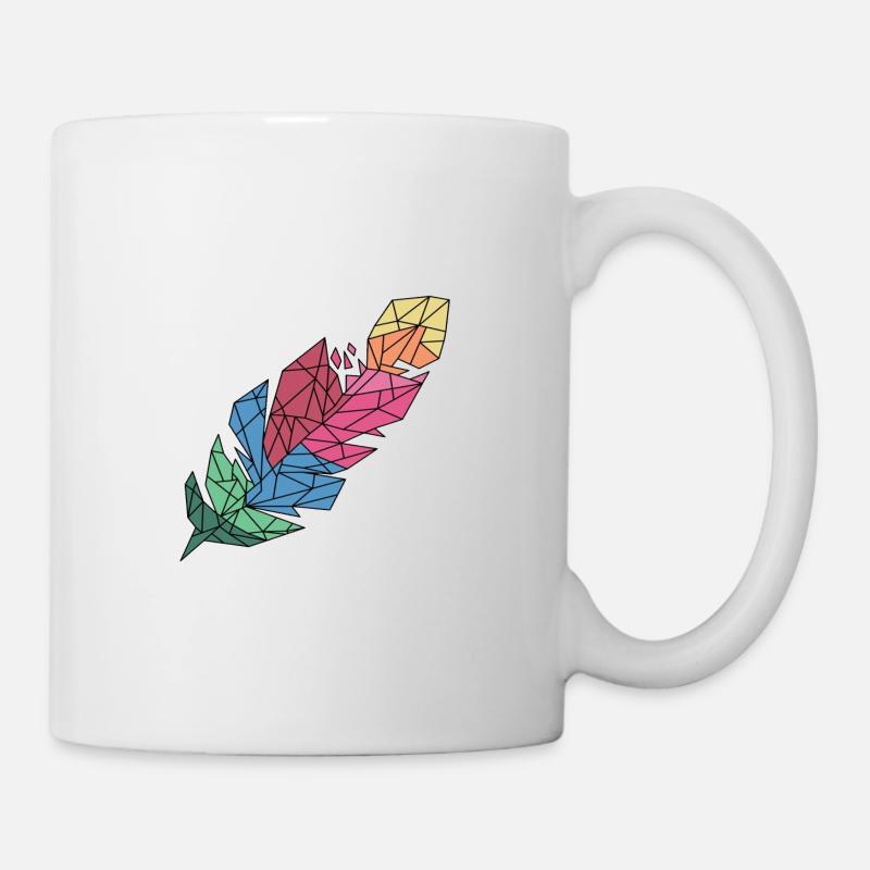Feder - Tasse - Weiß