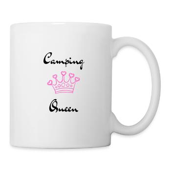 Camping Queen (noir) - Mug blanc - blanc - Droite