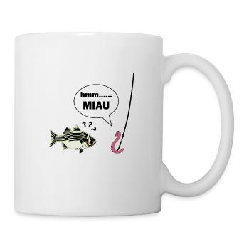 Angler lustig - Tasse - Weiß - Rechts