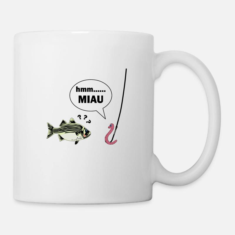 Angler lustig - Tasse - Weiß