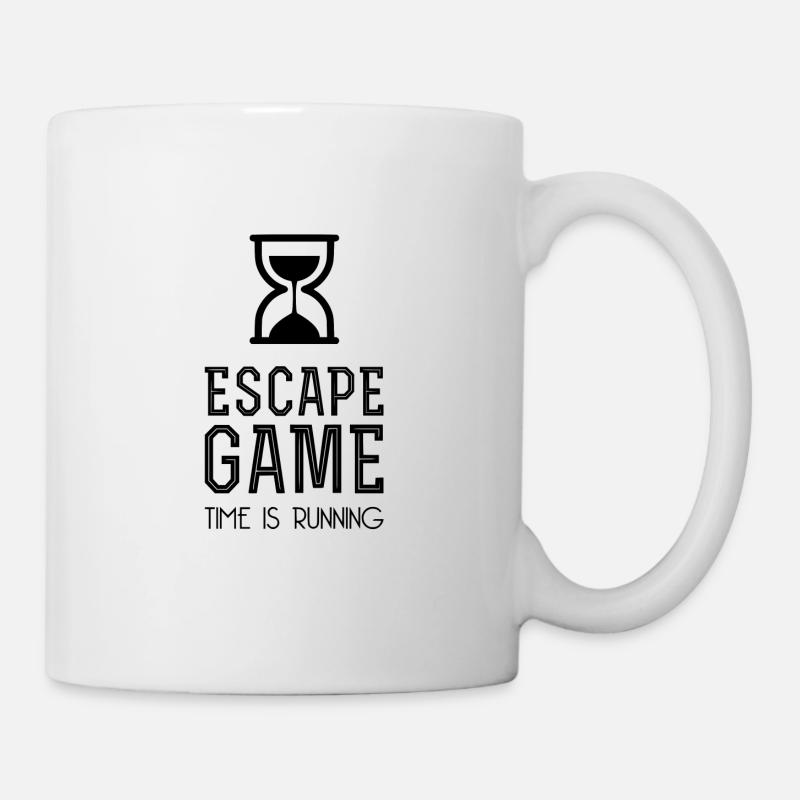 Escape Game LE TEMPS EST EN COURS - Mug blanc - blanc