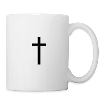Kreuz - Tasse - Weiß - Rechts