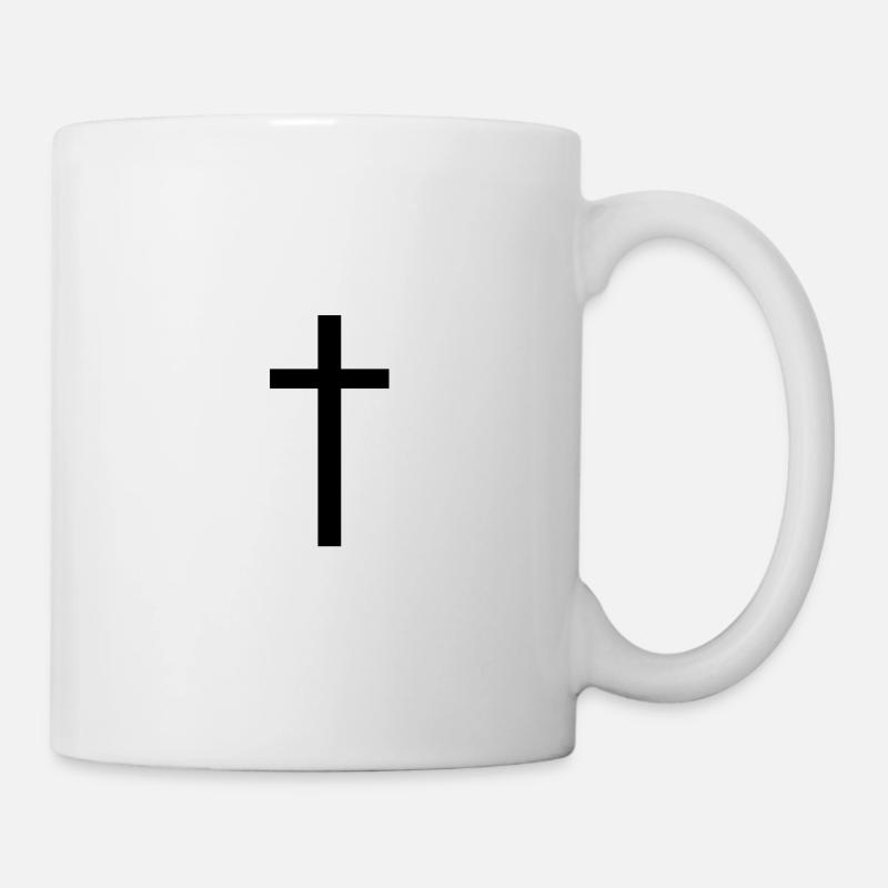 croix - Mug blanc - blanc