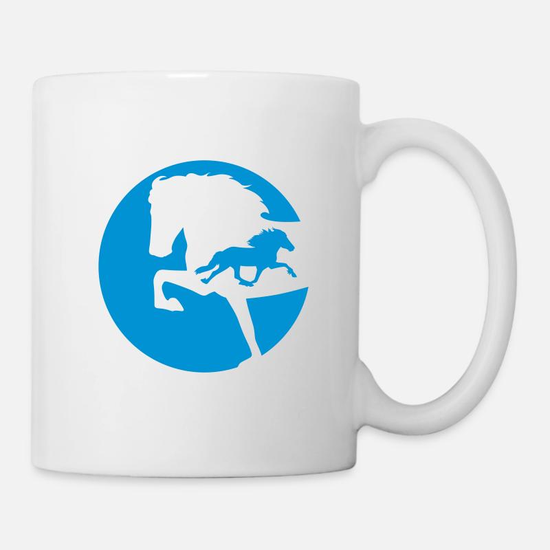 Islandpferde - Tölt & Pass - Tasse - Weiß