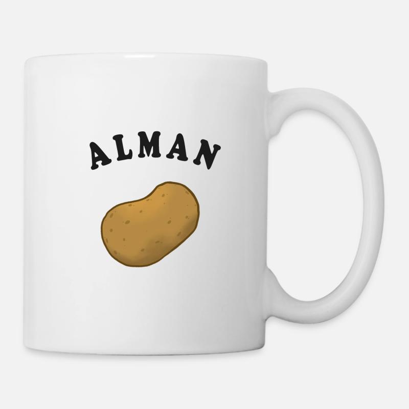 Alman | Kartoffel | Typisch Deutsch | Geschenkidee - Tasse - Weiß
