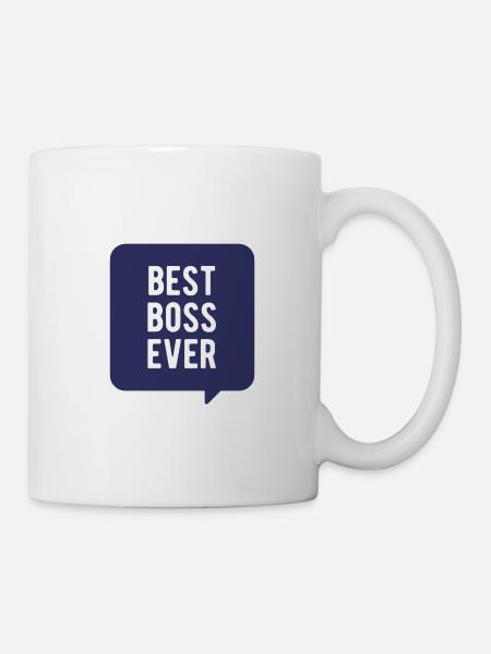 Best boss ever - Tasse - Weiß