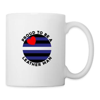 Proud Leather man - Tasse - Weiß - Rechts